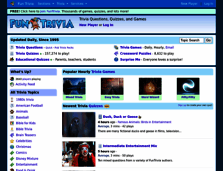 my.funtrivia.com screenshot