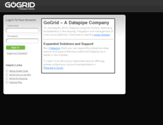 my.gogrid.com screenshot