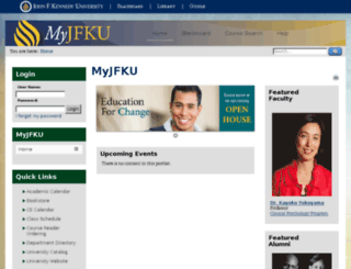 my.jfku.edu screenshot