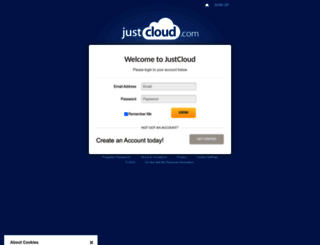 my.justcloud.com screenshot