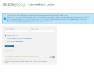 my.lecturetools.com screenshot