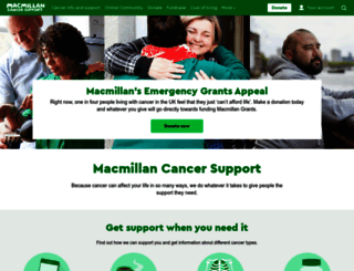 my.macmillan.org.uk screenshot