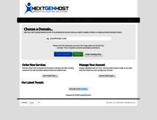 my.nextgenhost.net screenshot