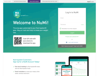 my.numi.com screenshot