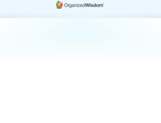 my.organizedwisdom.com screenshot