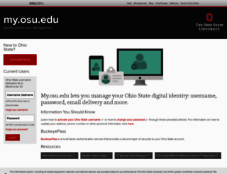 my.osu.edu screenshot