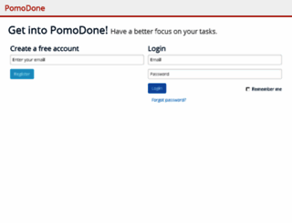 my.pomodoneapp.com screenshot