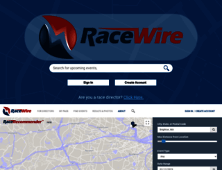 my.racewire.com screenshot