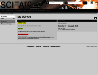 my.sciarc.edu screenshot