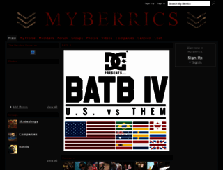 my.theberrics.com screenshot