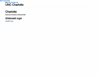 my.uncc.edu screenshot