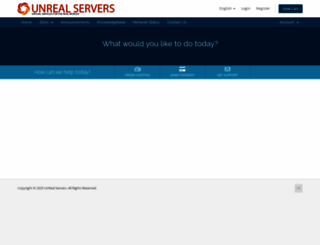 my.unrealservers.net screenshot