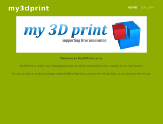my3dprint.co.nz screenshot
