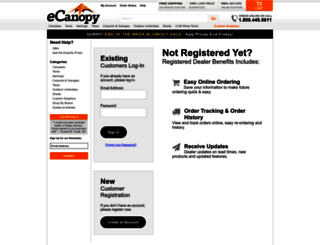 myaccount.ecanopy.com screenshot