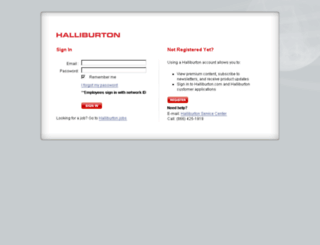 myaccount.halliburton.com screenshot
