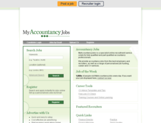 myaccountancyjobs.com screenshot