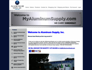 myaluminumsupply.com screenshot