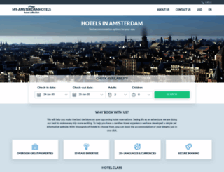 myamsterdamhotels.com screenshot
