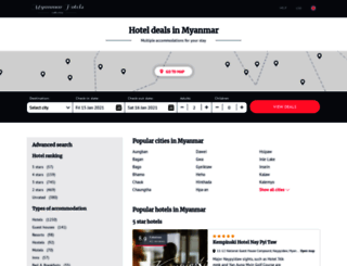 myanmar-all-hotels.com screenshot