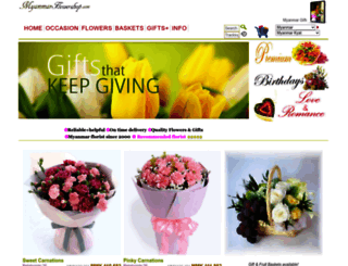 myanmarflowershop.com screenshot