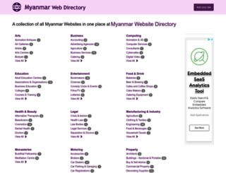 myanmarwebdirectory.com screenshot