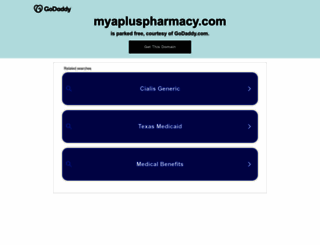 myapluspharmacy.com screenshot