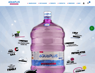 myaquaplus.com screenshot