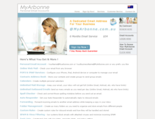 myarbonne.com.au screenshot