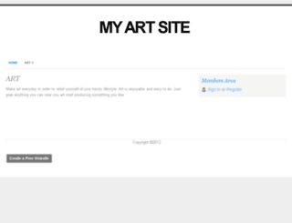 myartsite2012.webs.com screenshot