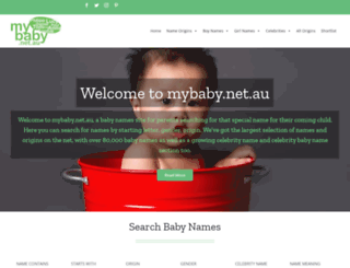 mybaby.net.au screenshot