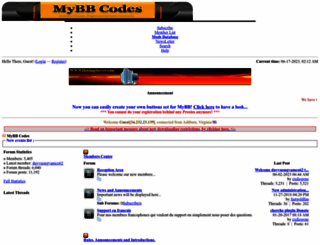 mybbcodes.com screenshot