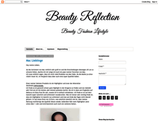 mybeautyreflection.blogspot.de screenshot