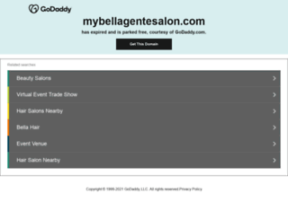 mybellagentesalon.com screenshot