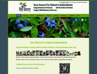 myberryorganics.com screenshot