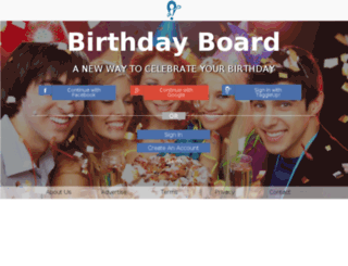 mybirthdayboard.com screenshot