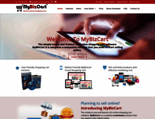 mybizcart.com screenshot