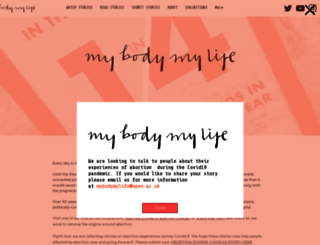 mybody-mylife.org screenshot