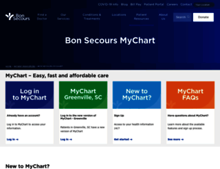 mybonsecours.com screenshot