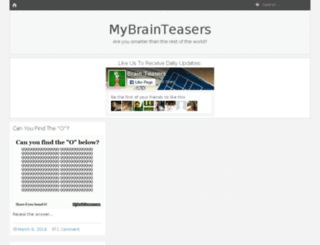mybrainteasers.com screenshot