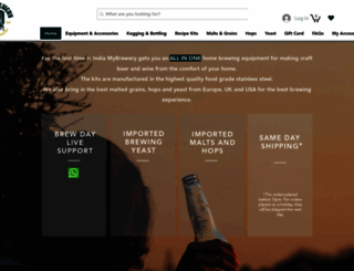 mybrewery.in screenshot