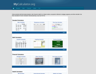 mycalculator.org screenshot