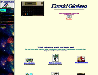 mycalculators.com screenshot