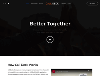 mycalldeck.com screenshot