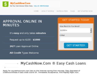 mycashnowcom.com screenshot