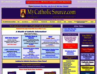mycatholicsource.com screenshot