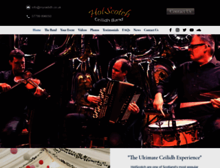 myceilidh.co.uk screenshot