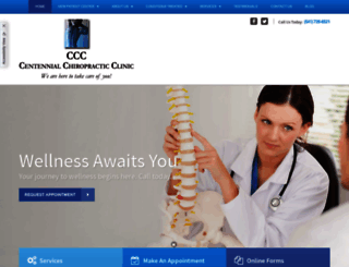 mycentennialchiropractic.com screenshot
