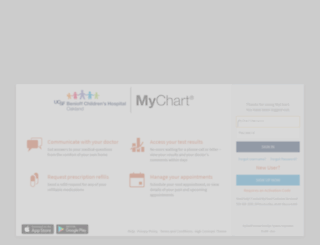 mychart.cho.org screenshot
