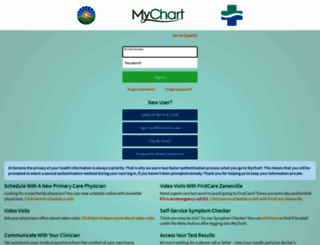 mychart.genesishcs.org screenshot