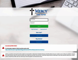 mychart.mercycare.org screenshot